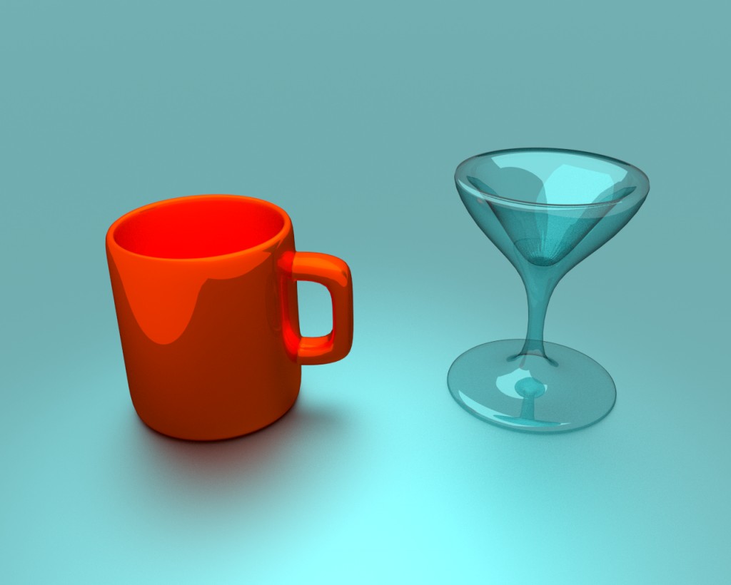 Drinking Glass And Cup [Cycles ]  preview image 1